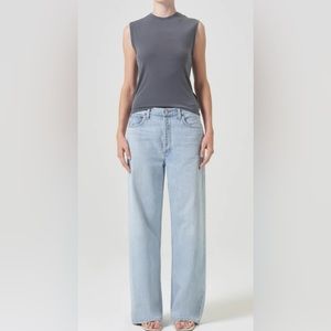 Agolde Blue Flare Wide Leg Denim